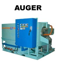 ADF Auger parts washer for high-volume cleaning applications.