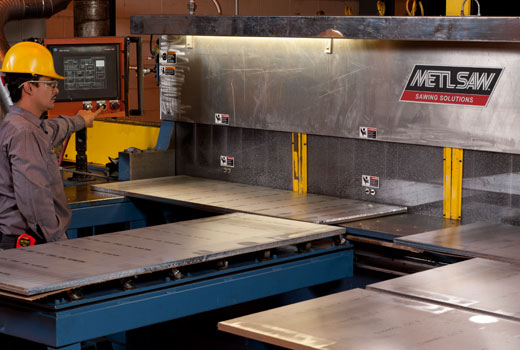 Precision sawing for aluminum extrusions.