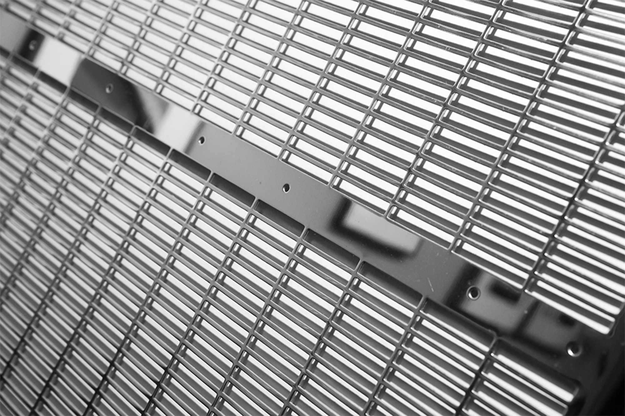 Rectangular-slot perforated panel