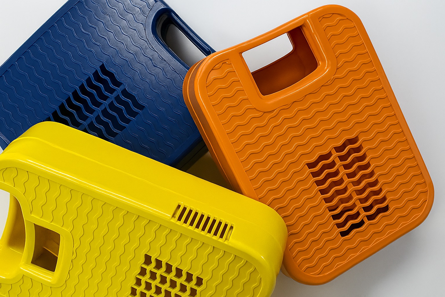 Color-matched ABS covers with textured, vented surfaces