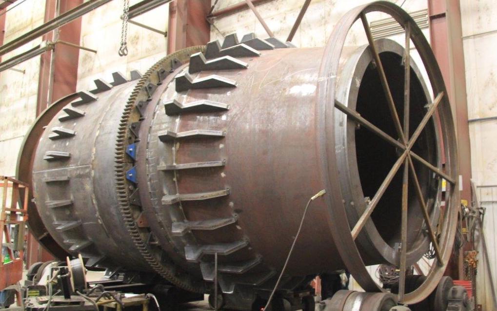 Large-Scale Rotary Kiln Shell Fabrication Assembly