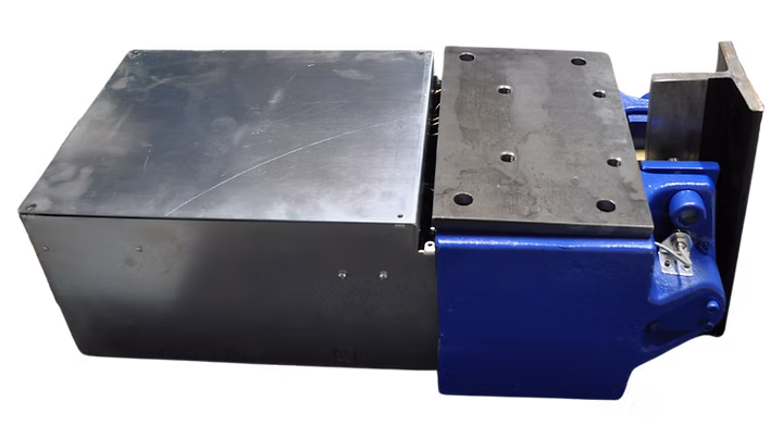 HydraSafe Brake rail-mounted elevator safety brake product image.