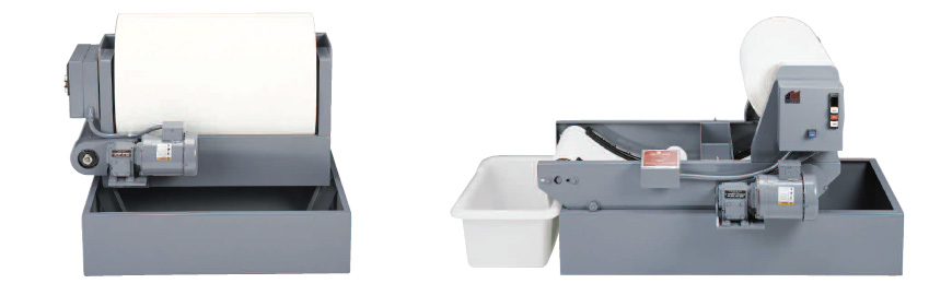Deep bed filter product image showing the unit from a straight-on and left-side angle.