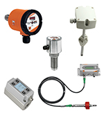 Thermal-dispersion mass flow meters for liquid or gas measurement.