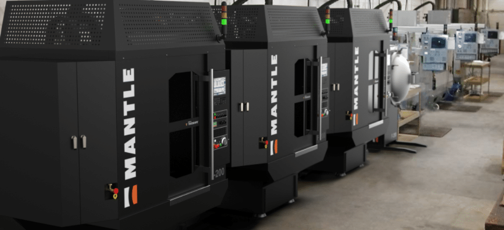Mantle metal 3D printer deployed on a toolmaking shop floor.