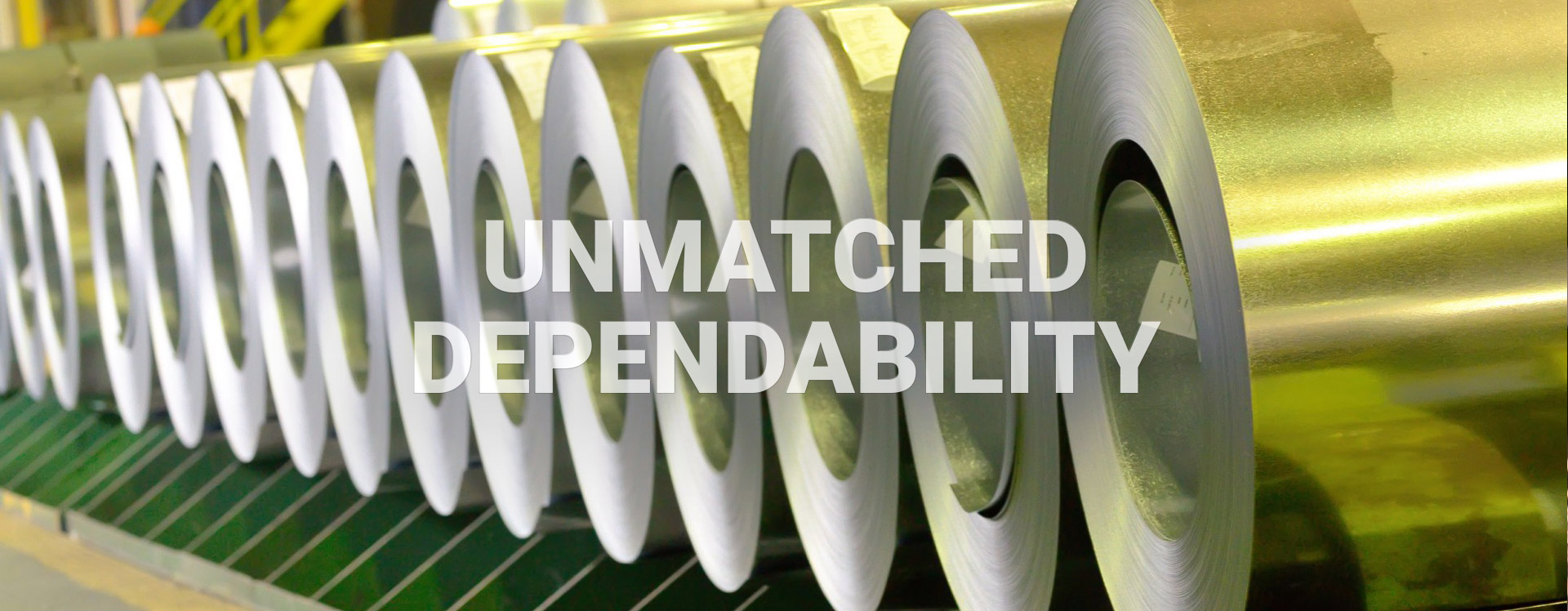 Flat-rolled steel coil product image used on the division page.