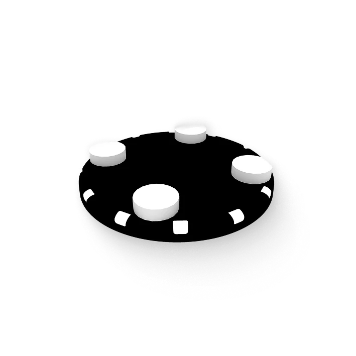 Lilypad floating evaporation module shown in PCM’s product rendering.