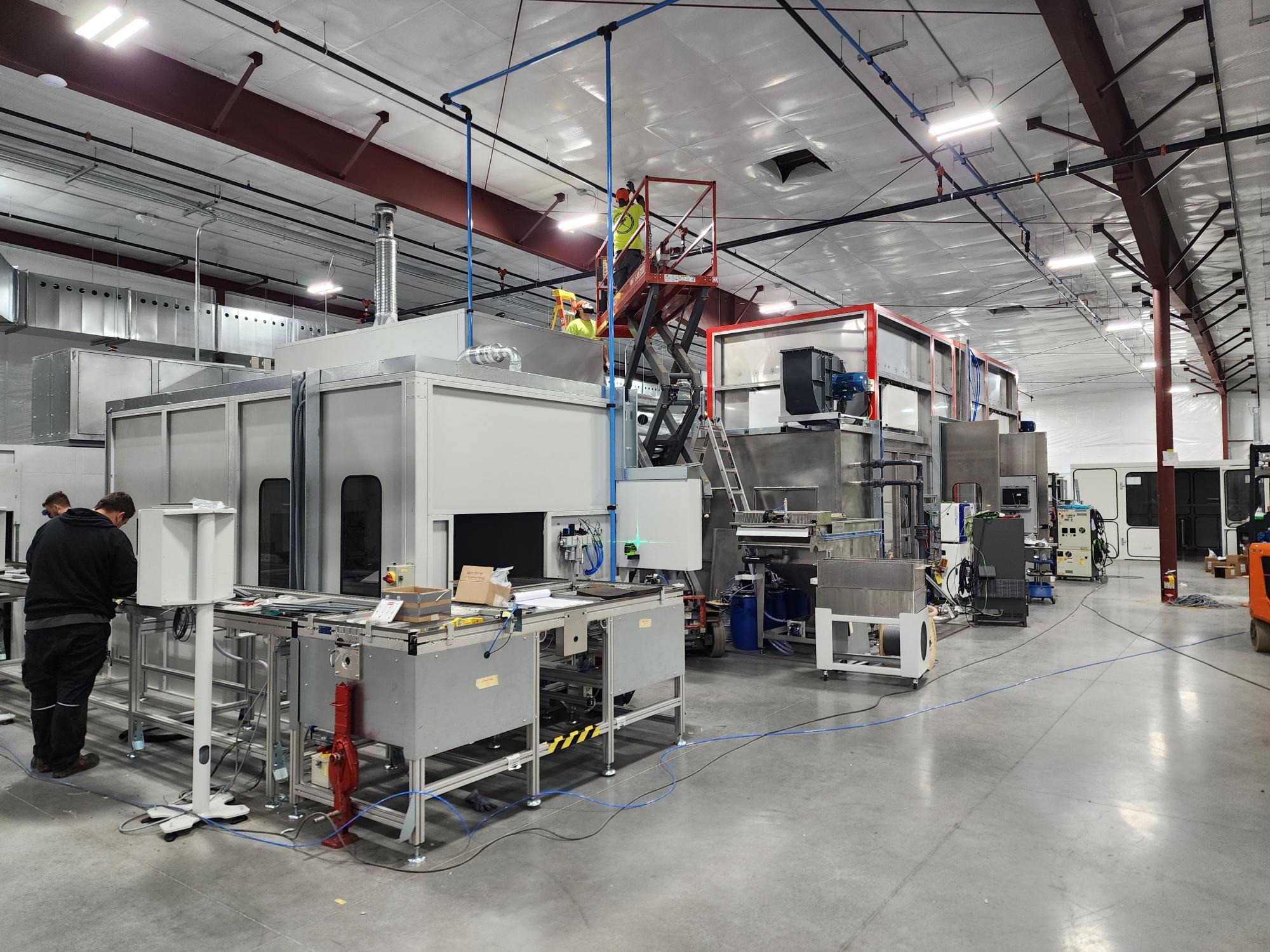 Facility image associated with powder coating and liquid finishing operations.