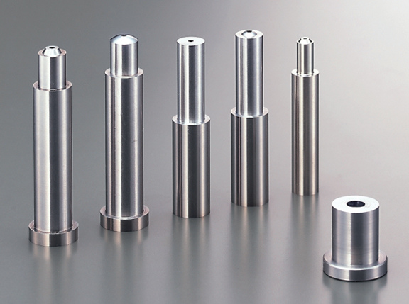 Plastic mold gate parts used in standard mold and die applications.