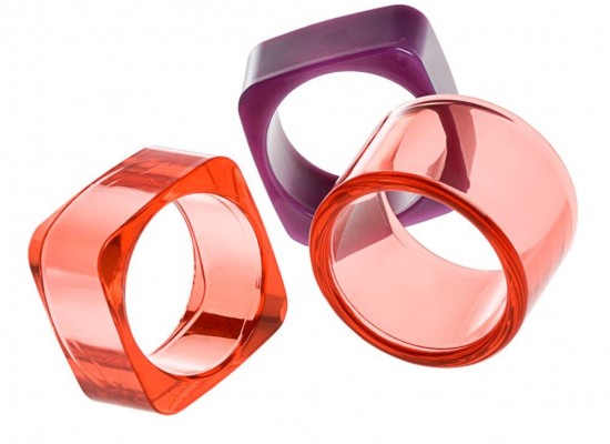 Translucent cellulose-acetate bangles