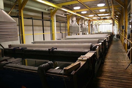 Production line supporting small to large anodizing runs