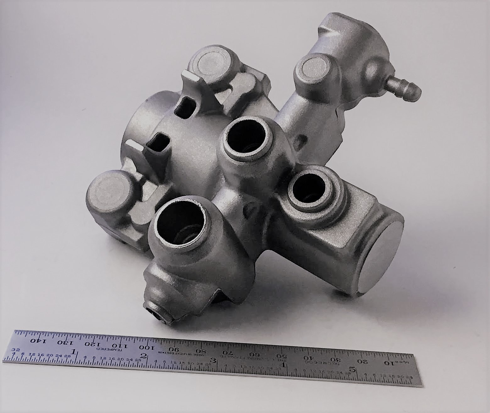 Valve body produced via semi-solid aluminum thixocasting
