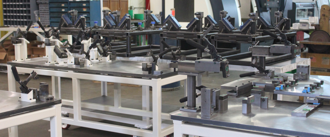Turn-key operations image associated with custom gauges, fixtures, and jigs.