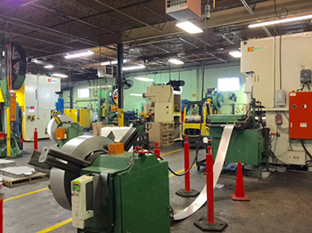 Metal Stamping capability image from the company site.